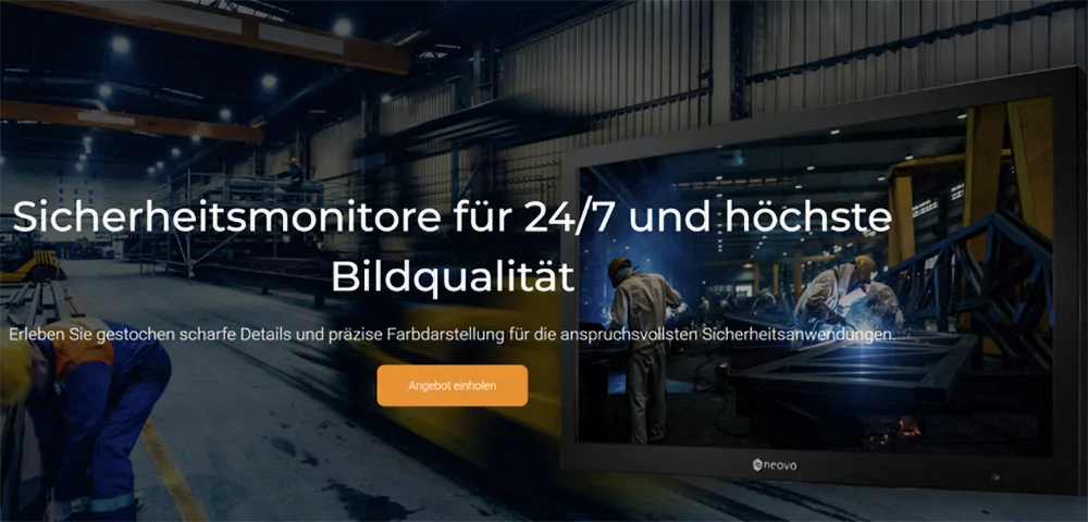 AG Neovo: Maximale Effizienz bei der Visualisierung im Sicherheitssystem