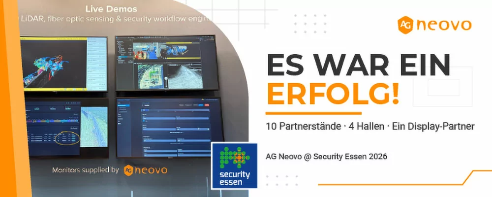 AG Neovo: Partnerschaften erfolgreich visualisieren - Security in Essen, ein Rückblick für den Ausblick