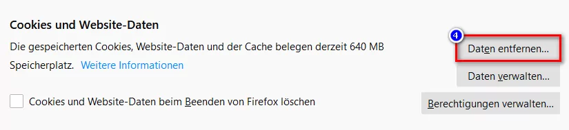 Cookies und Cache