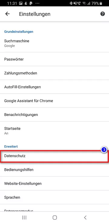 Android Datenschutz