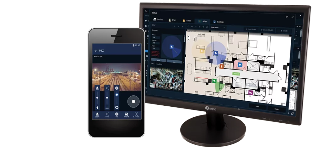 Management-Software eneo Center und eneo Center mobile