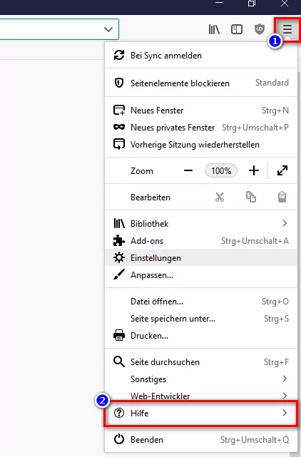 Firefox Hilfe