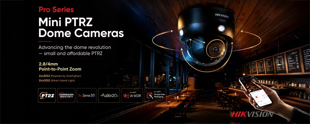 Neu von Hikvision: Mini PTRZ Dome Kameras