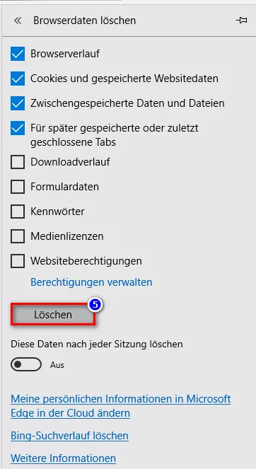 Edge löschen