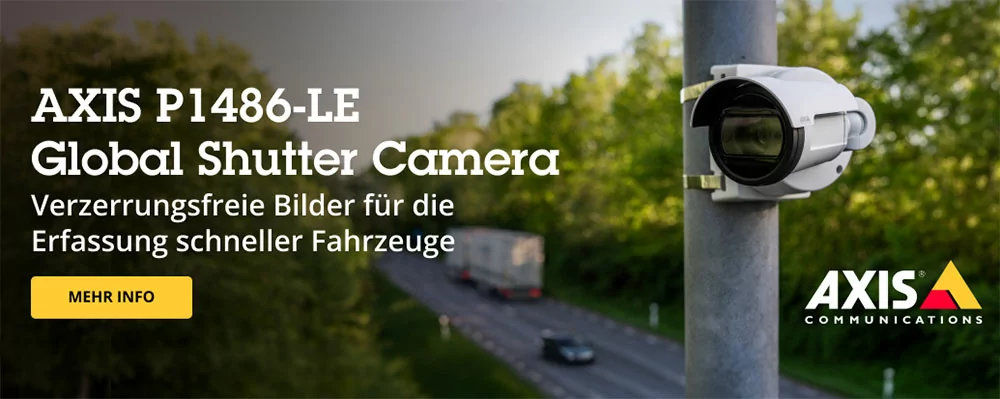 Scharfe Bilder auch bei hohem Tempo: Neue AXIS P1486-LE mit Global Shutter