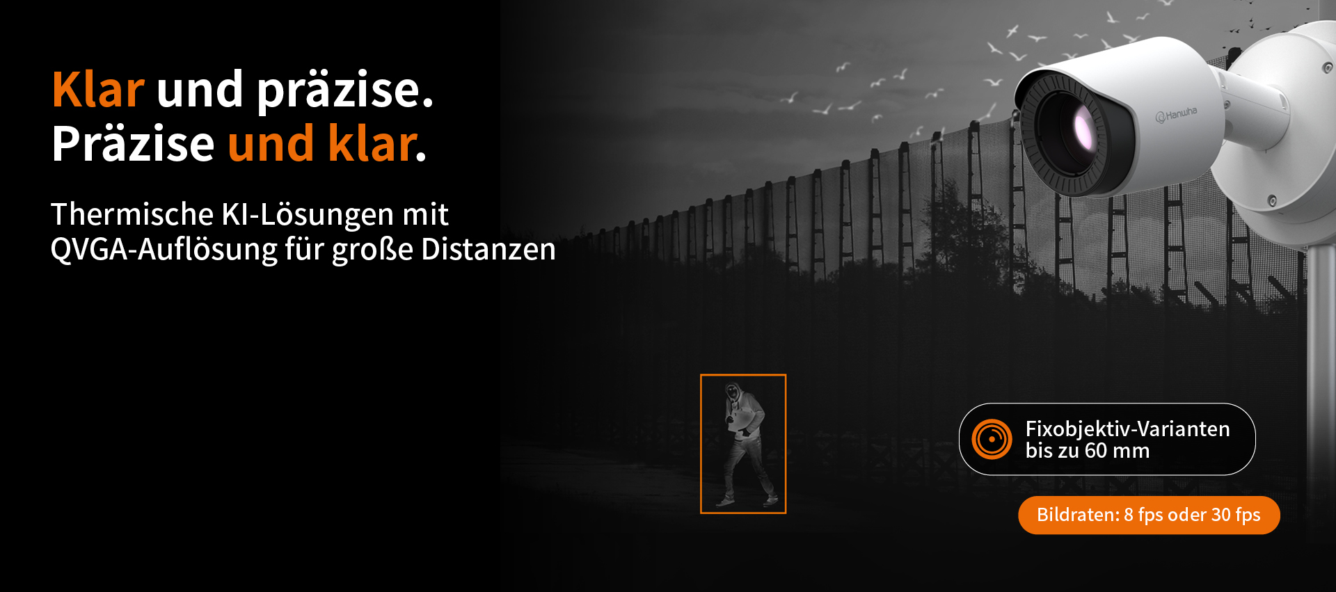 Hanwha Vision: QVGA-KI-Wärmebildkameras