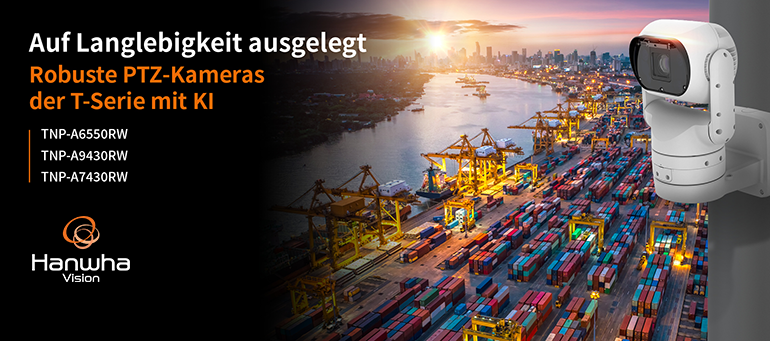 Auf Langlebigkeit ausgelegt: Robuste PTZ-Kameras der T-Serie mit KI