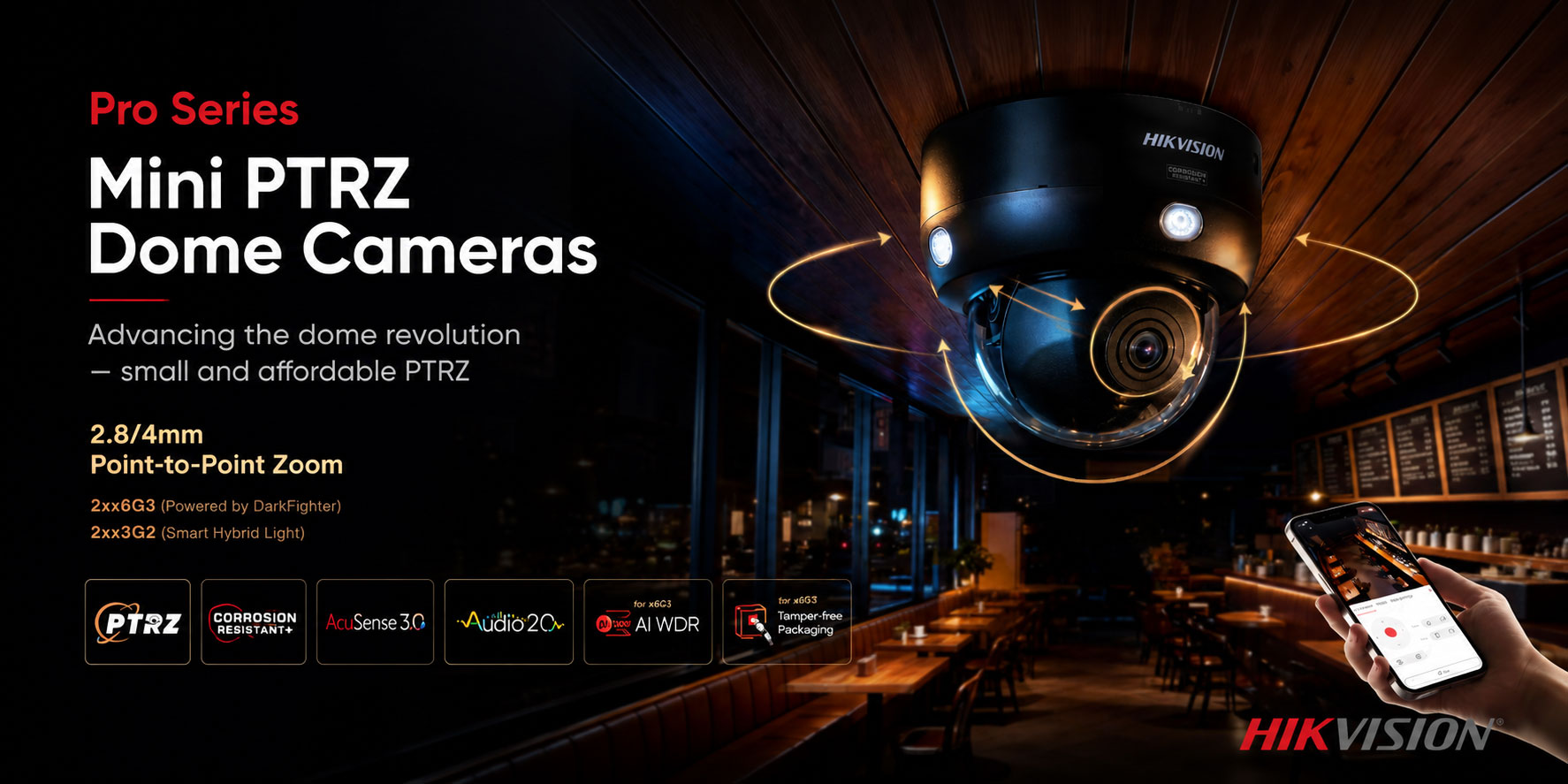 Neu von Hikvision: Mini PTRZ Dome Kameras